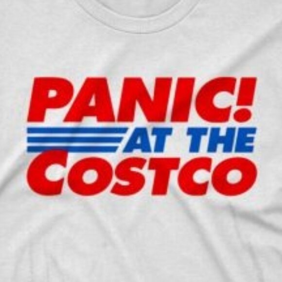Panic At The Costco Funny Meme 90s Retro Humor Satire Graphic Casual T-Shirt - Picture 2 of 5